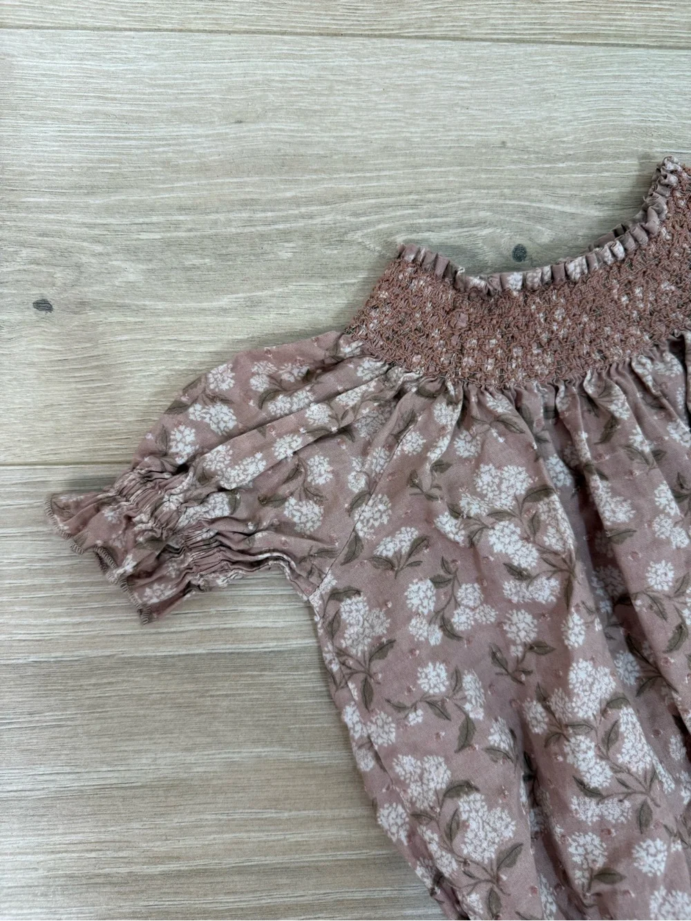 Noralee Blush Hydrangea Maddie Romper